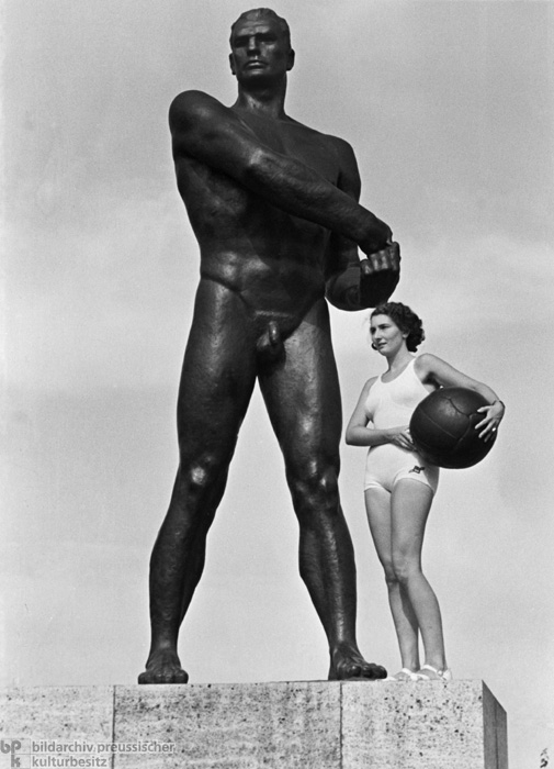 Sculpture by Joseph Thorak on the Berlin Reich Sports Field (1937)